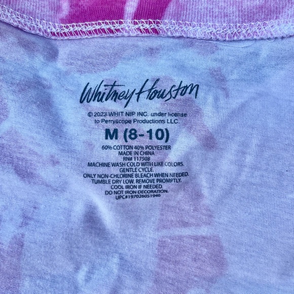 WHITNEY HOUSTON NWT RETRO TIE DIE TANK SHIRT TOP MEDIUM WOMENS - Picture 6 of 6